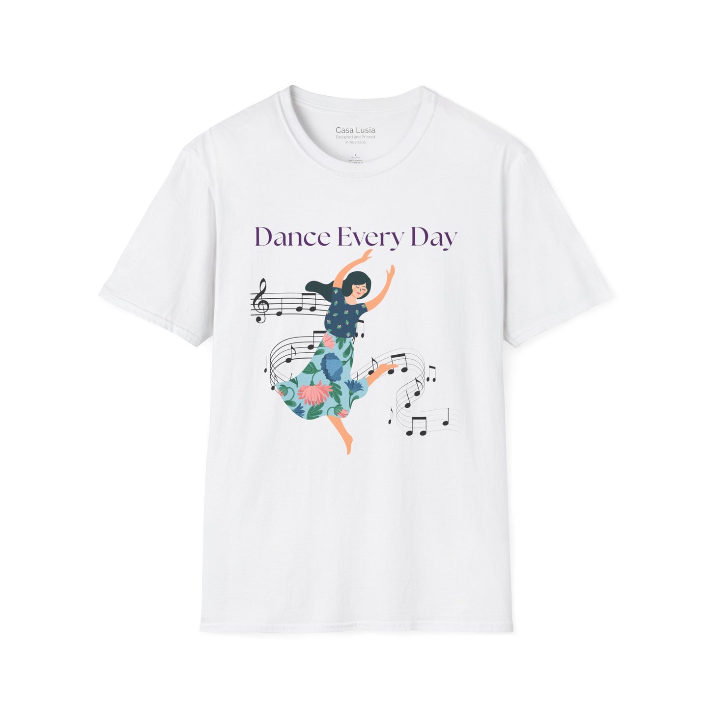 Dance Every Day Light Weight Cotton T-Shirt (Style 1) - Ships from Australia