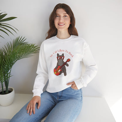 "My Cat Likes To Rock" Sweatshirt - Ships from Australia