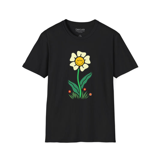 Smiling Daisy Light Weight Cotton T-Shirt - ships from Australia