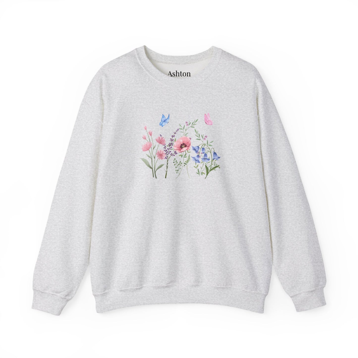 Butterflies and Flowers sweatshirt - Ships from Australia