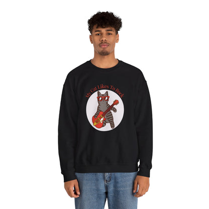"My Cat Likes To Rock" Sweatshirt - Ships from Australia