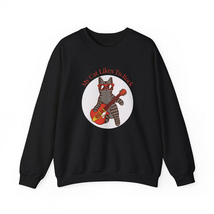 "My Cat Likes To Rock" Sweatshirt - Ships from Australia