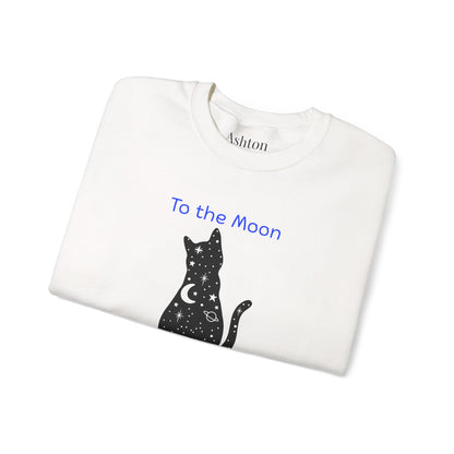 "To the Moon and Back" Cat Sweatshirt - Ships from Australia