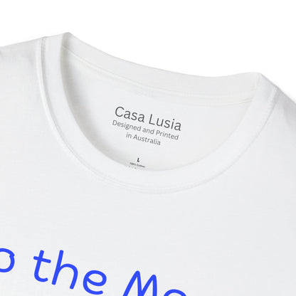 "To the Moon and Back" Light Weight Cotton Cat T-Shirt ships from Australia