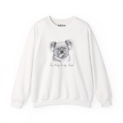 "The Way to My Heart" Koala Sweatshirt - Ships from Australia