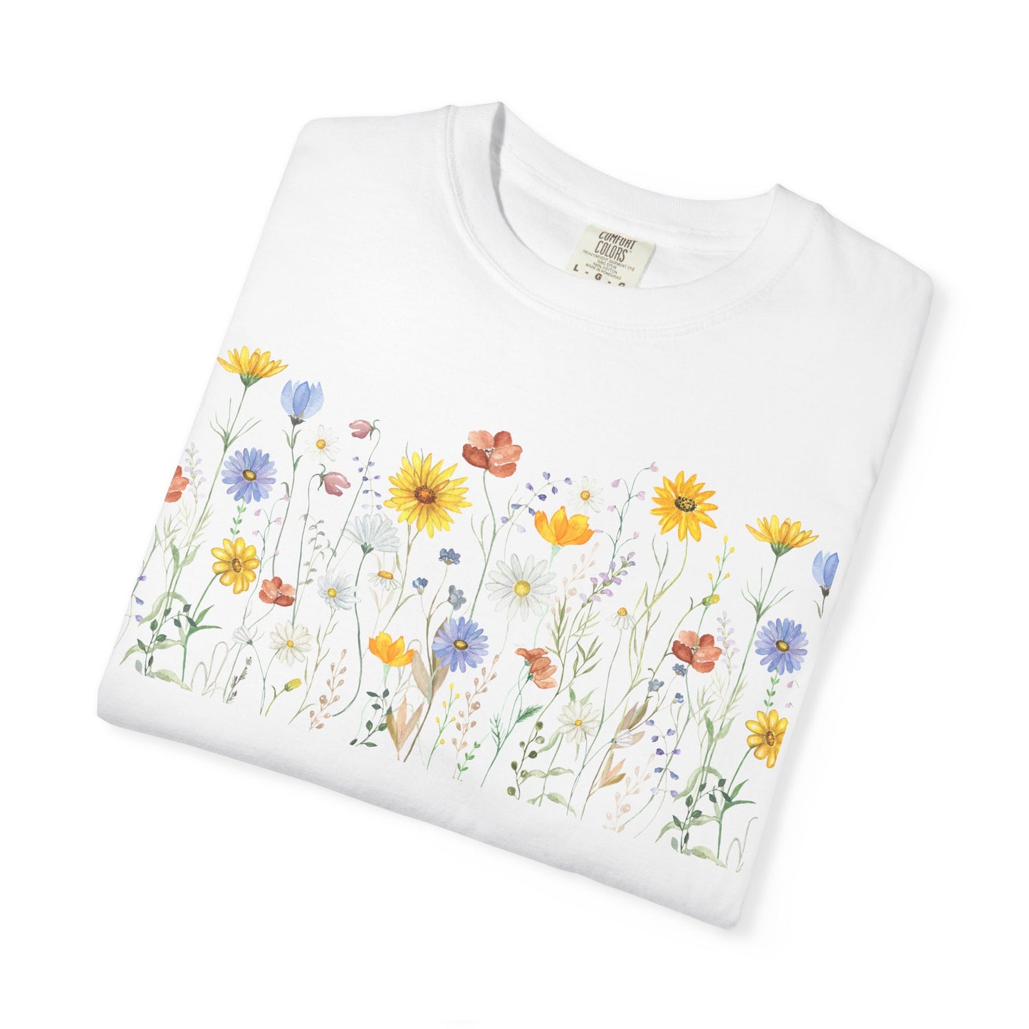 Wildflower Meadow Cotton T-Shirt - Ships from Australia