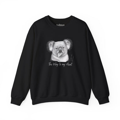 "The Way to My Heart" Koala Sweatshirt - Ships from Australia