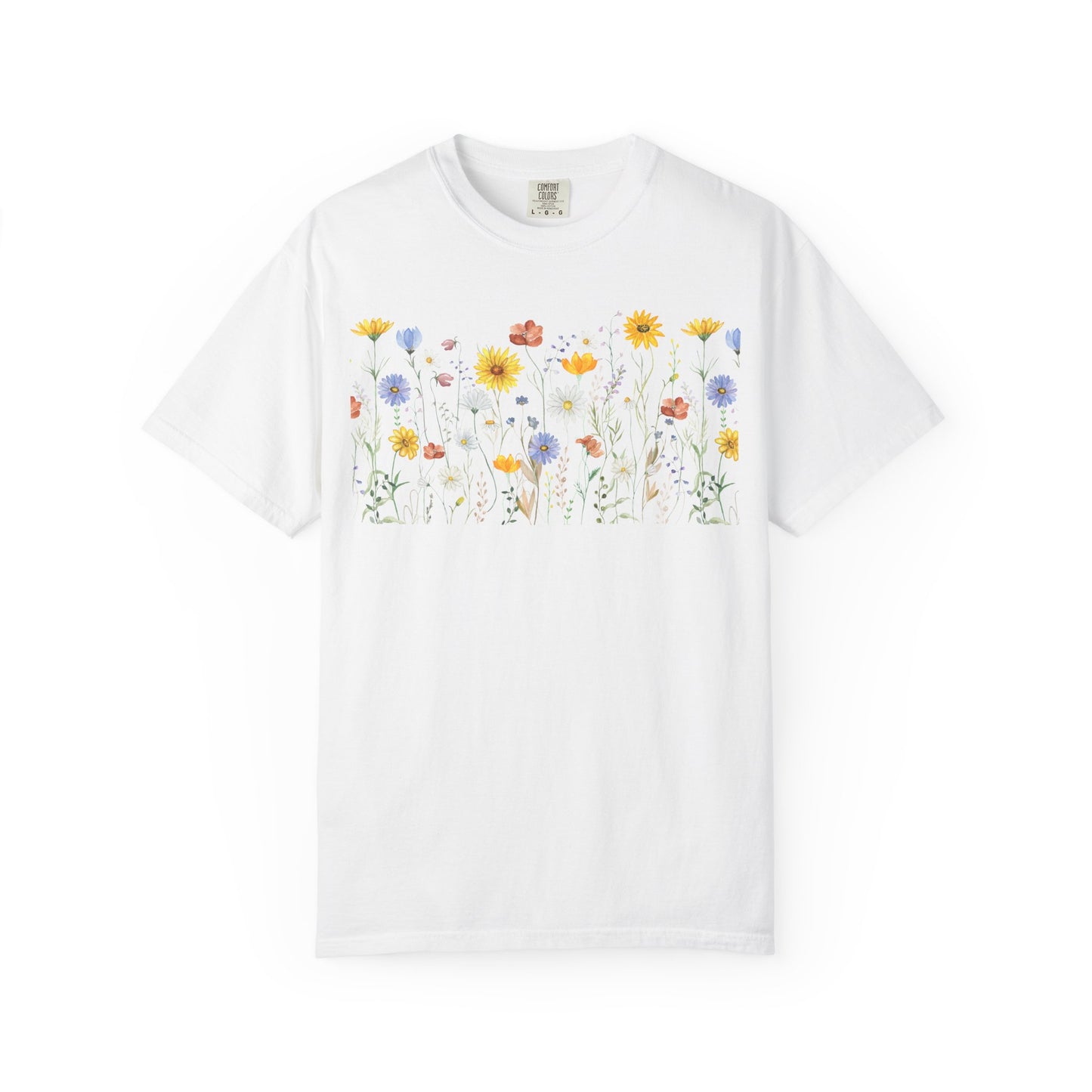 Wildflower Meadow Cotton T-Shirt - Ships from Australia