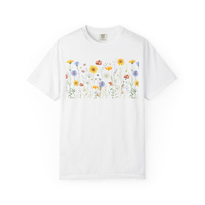 Wildflower Meadow Cotton T-Shirt - Ships from Australia