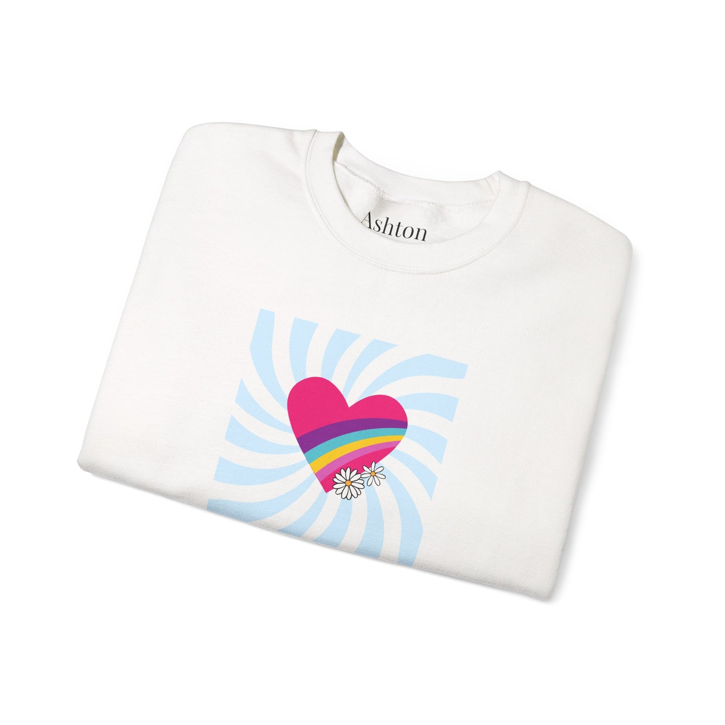 Retro Heart sweatshirt (Style 1) - Ships from Australia
