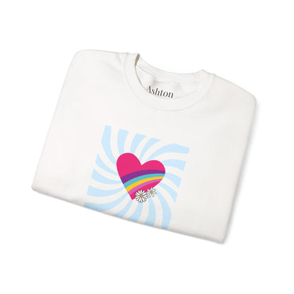 Retro Heart sweatshirt (Style 1) - Ships from Australia