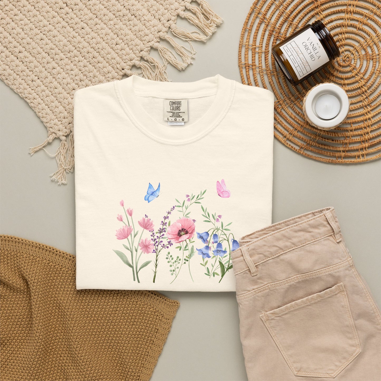 Butterflies and Flowers t-shirt - Ships from Australia