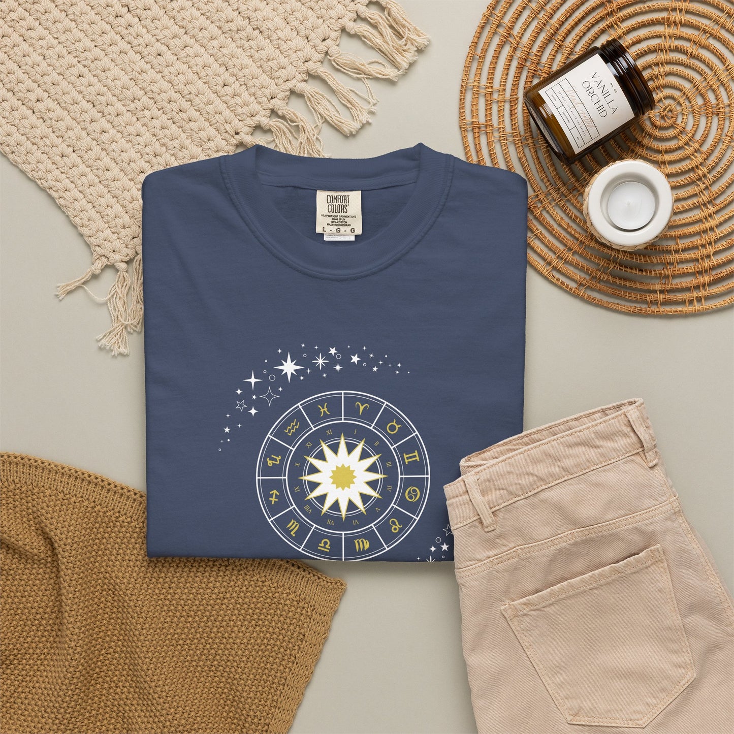 Celestial Zodiac Wheel T-Shirt — Ships from Australia