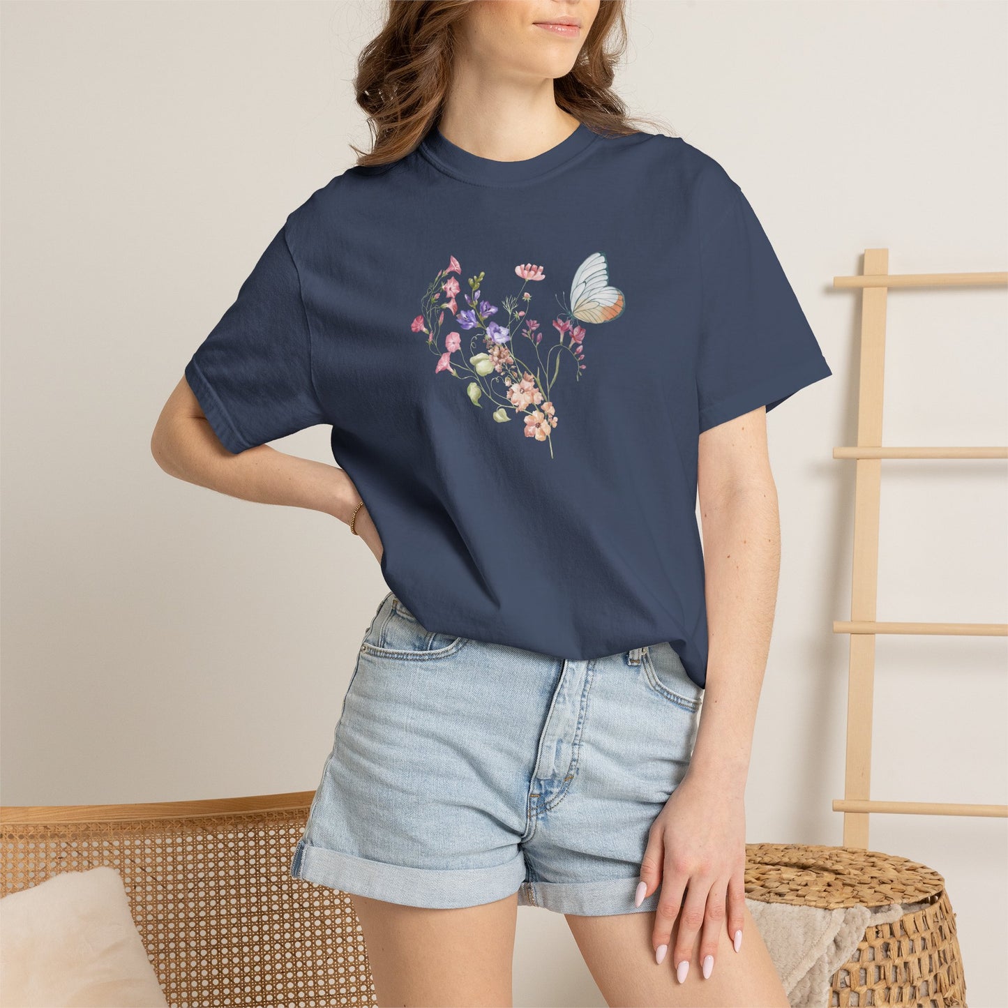 Wildflowers Cotton T-Shirt (Style 2) - ships from Australia