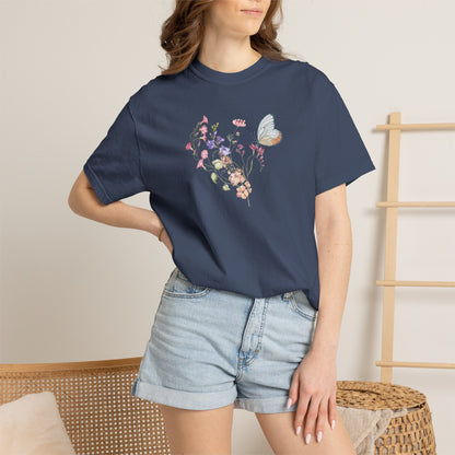 Wildflowers Cotton T-Shirt (Style 2) - ships from Australia