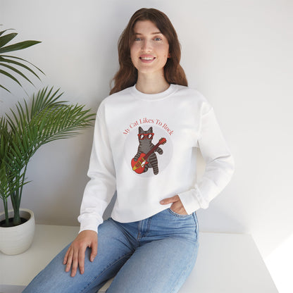 "My Cat Likes To Rock" Sweatshirt - Ships from Australia