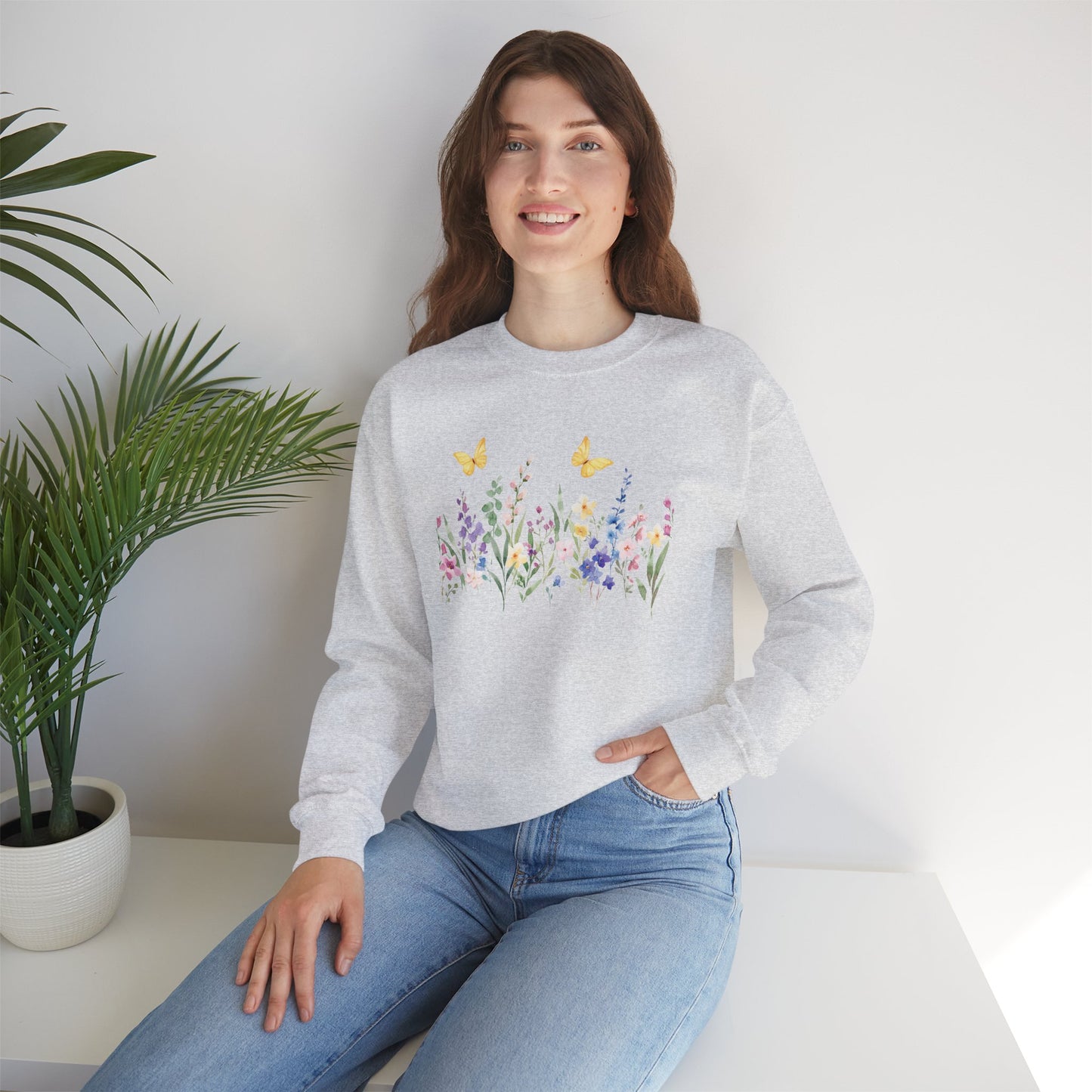 Botanical Wildflowers sweatshirt - Ships from Australia