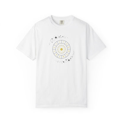 Celestial Zodiac Wheel T-Shirt — Ships from Australia