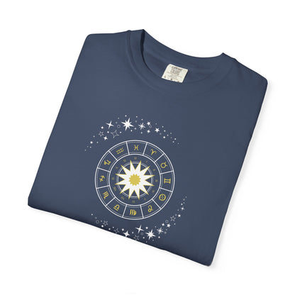 Celestial Zodiac Wheel T-Shirt — Ships from Australia