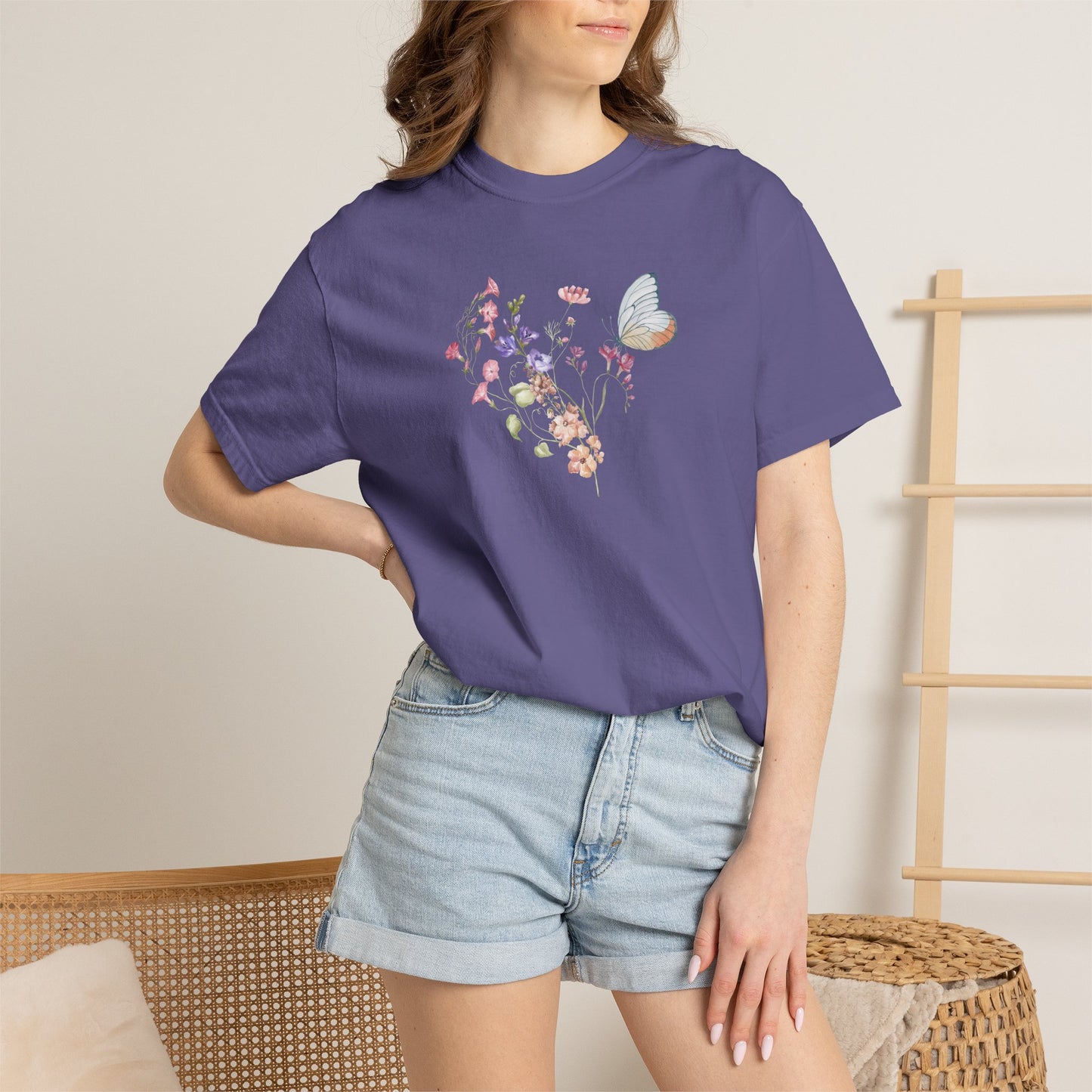 Wildflowers Cotton T-Shirt (Style 2) - ships from Australia