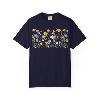 Wildflower Meadow Cotton T-Shirt - Ships from Australia