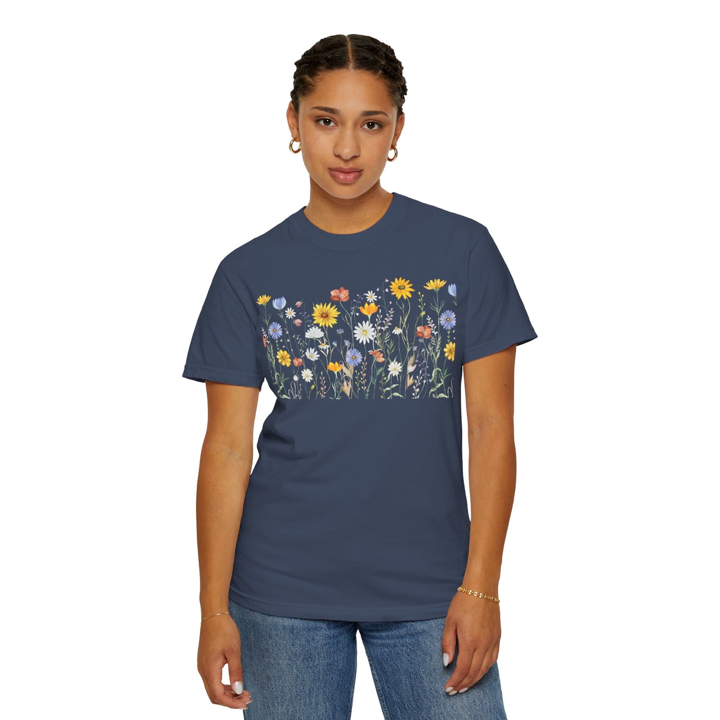 Wildflower Meadow Cotton T-Shirt - Ships from Australia