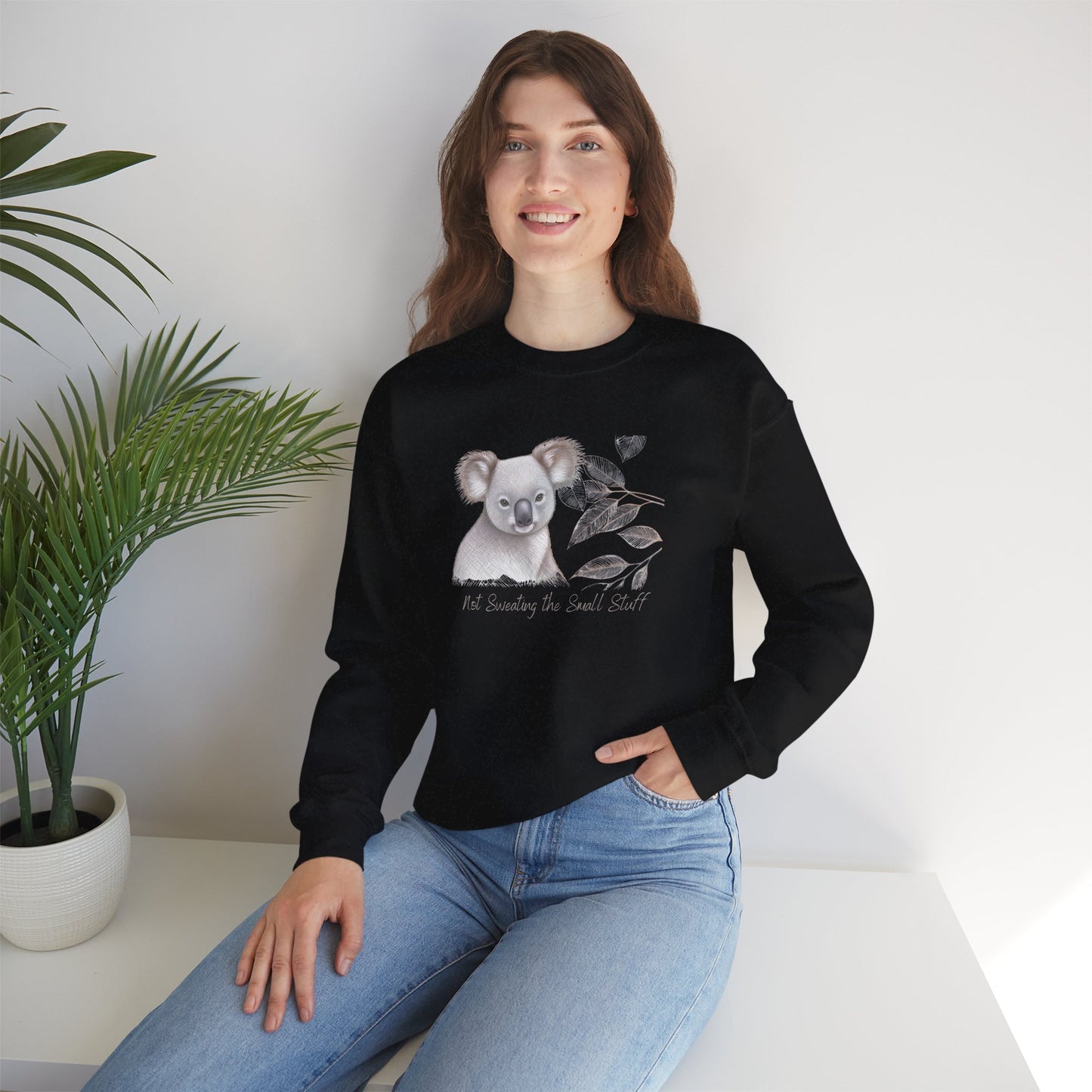 "Not Sweating the Small Stuff" Koala Sweatshirt - Ships from Australia