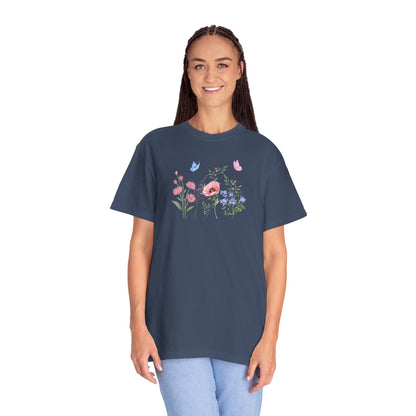Butterflies and Flowers t-shirt - Ships from Australia