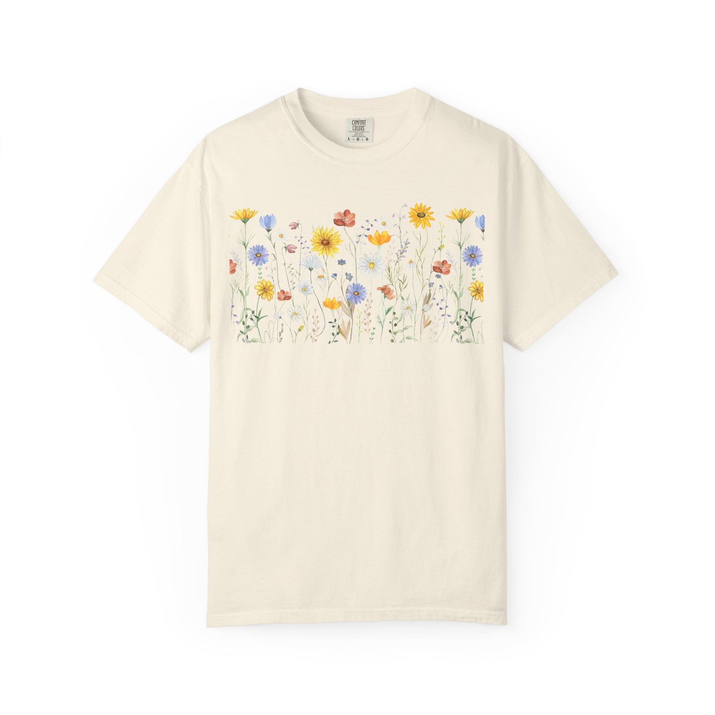 Wildflower Meadow Cotton T-Shirt - Ships from Australia