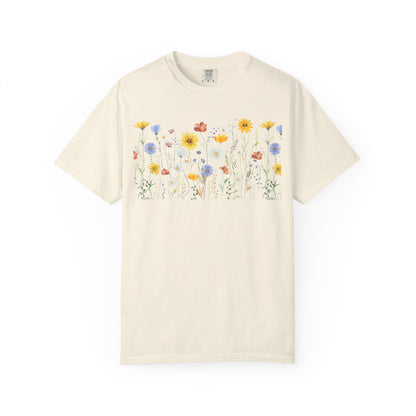 Wildflower Meadow Cotton T-Shirt - Ships from Australia