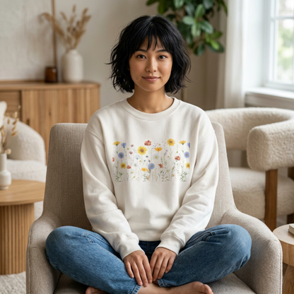 Wildflowers Sweatshirt - Ships from Australia